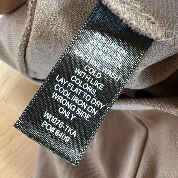 Betabrand Classic Dress Pants Yoga Pants Straight Tan Size Medium Petite - Picture 8 of 9